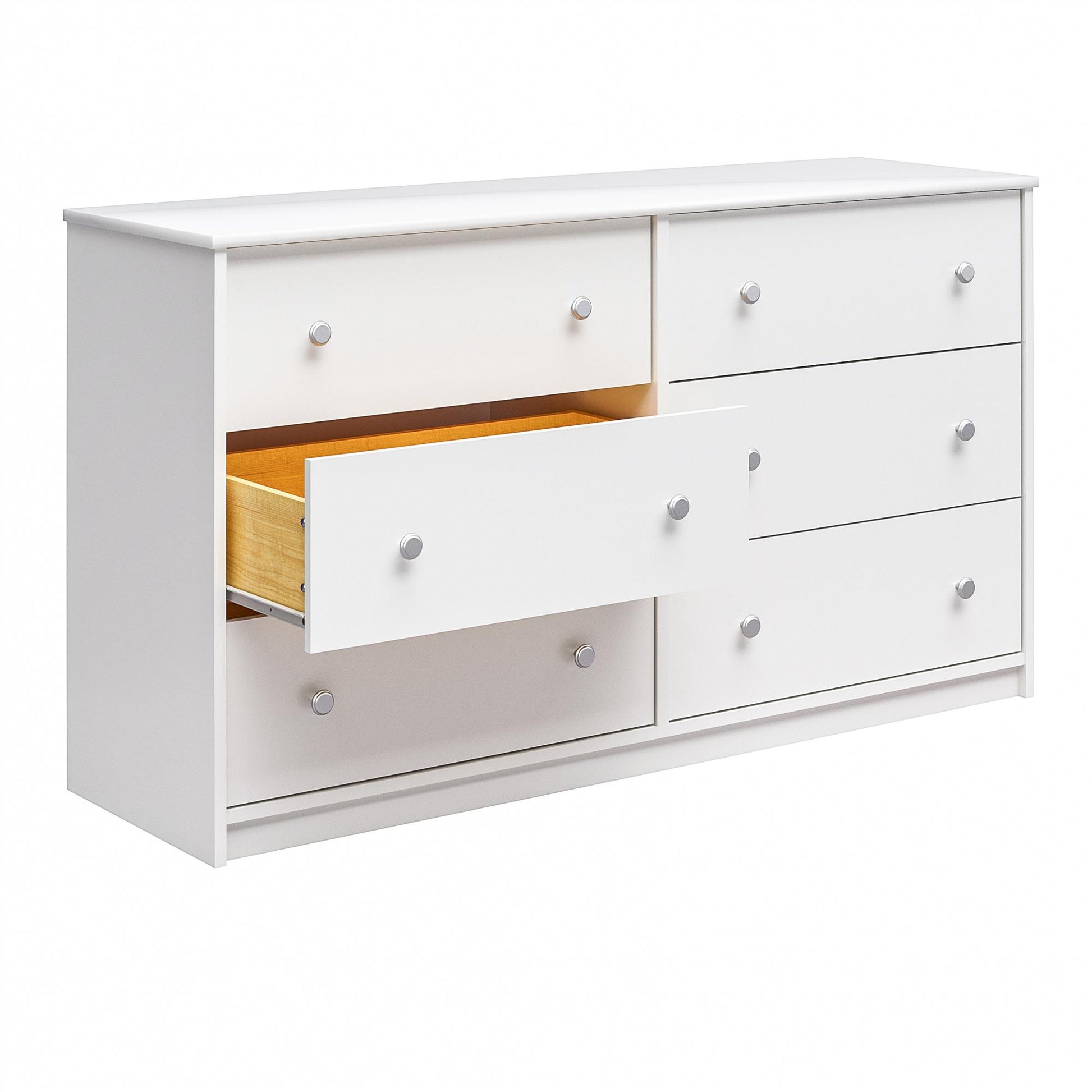 Ellwyn 6 Drawer Wide Dresser - White