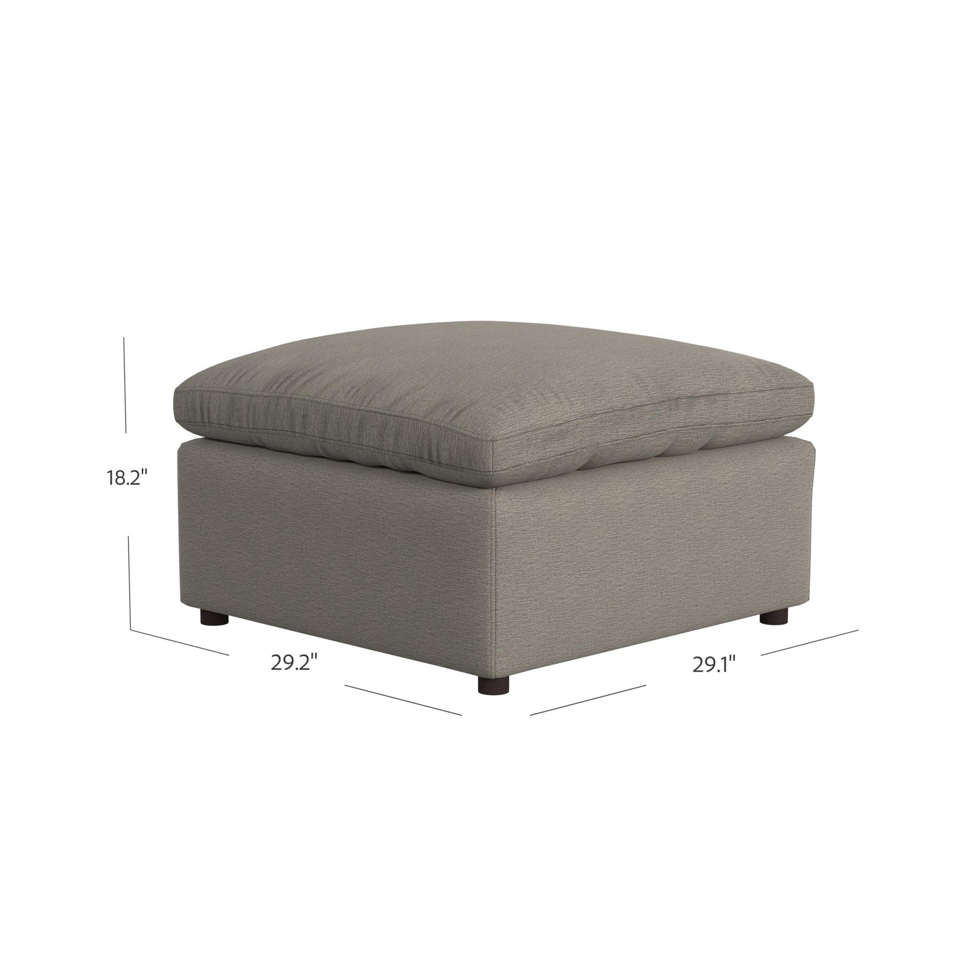York Modular Ottoman - Taupe