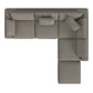 York Modular Armless Chair - Taupe