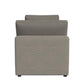 York Modular Armless Chair - Taupe