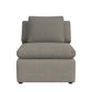 York Modular Armless Chair - Taupe