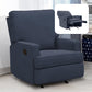 Baby Relax Salma Glider Rocker Recliner Chair, Navy Chenille - Navy