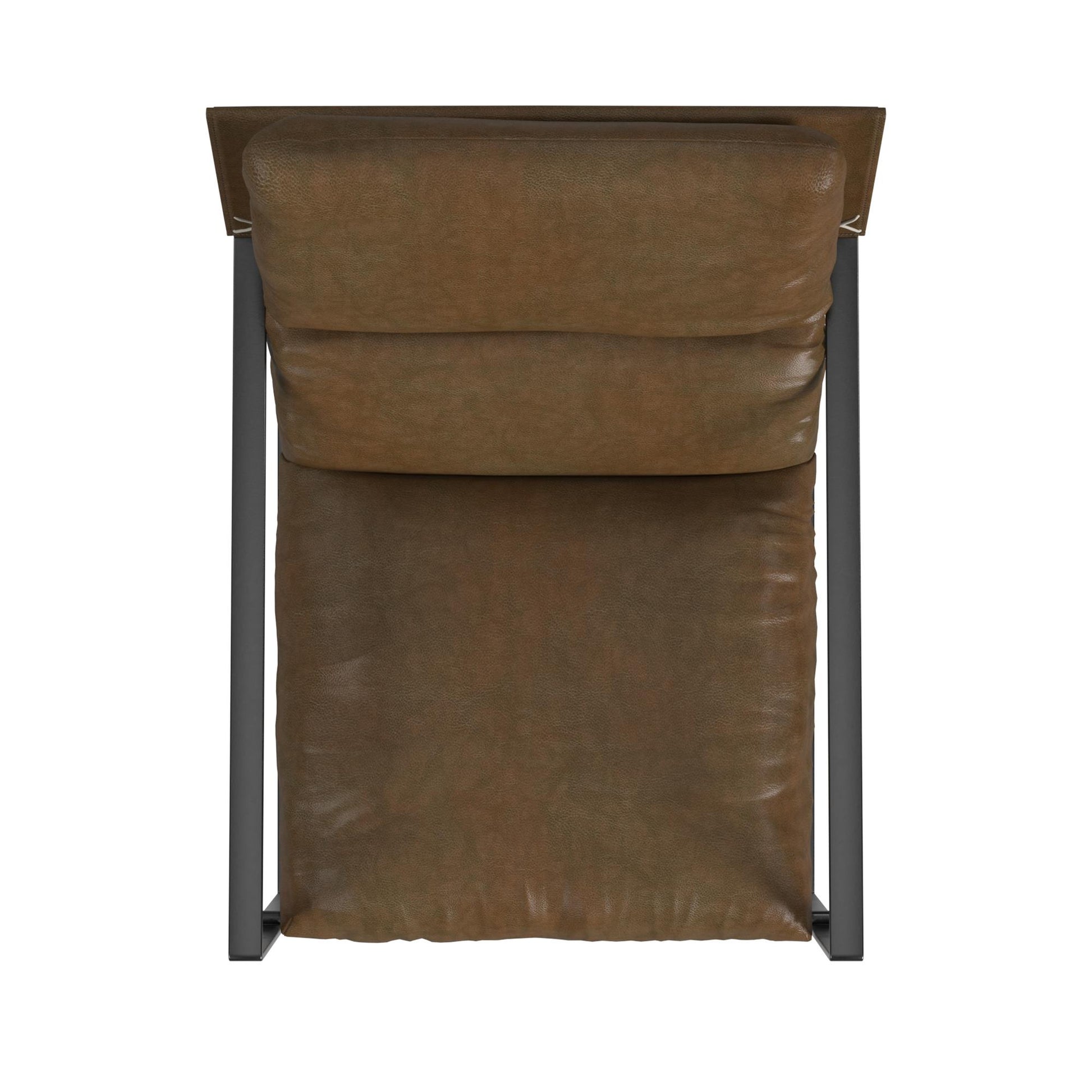 Varick Faux Leather Accent Chair - Acorn