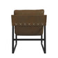 Varick Faux Leather Accent Chair - Acorn