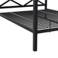 DHP Remna Queen Metal Canopy Bed, Black - Black - Queen