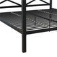 DHP Remna King Metal Canopy Bed, Black - Black - King