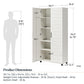 Loxley 36 In Wide 2 Door Shiplap Cabinet - White