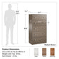 Ellwyn Tall 5 Drawer Dresser - White