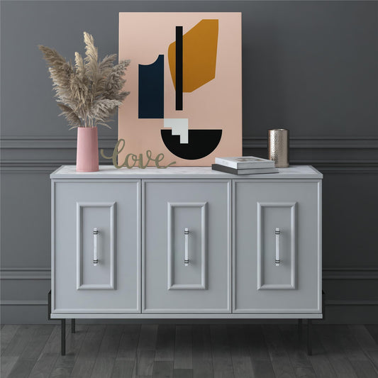 Liberty 3 Door Accent Cabinet - Dove Gray