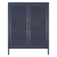 Novogratz Channing 2 Door Accent Cabinet-Mesh Metal Locker - Navy