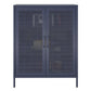 Novogratz Channing 2 Door Accent Cabinet-Mesh Metal Locker - Navy