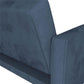 DHP Penelope Pin Tufted Futon, Blue Velvet - Blue