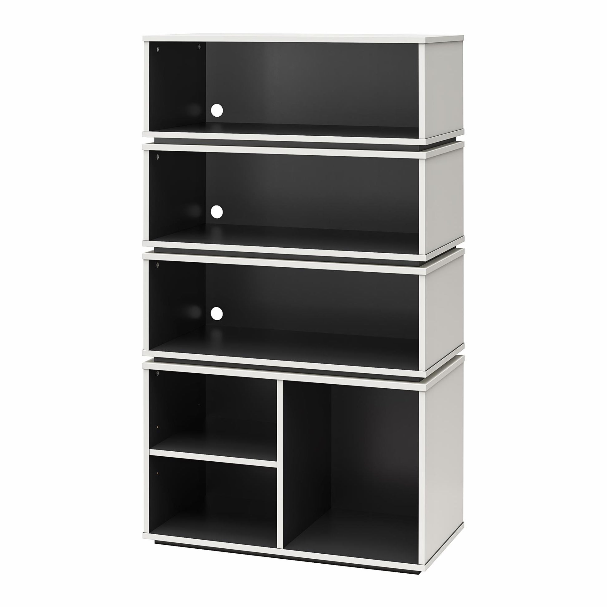 Shadow Gaming and Collectable Display Storage Bookcase - White