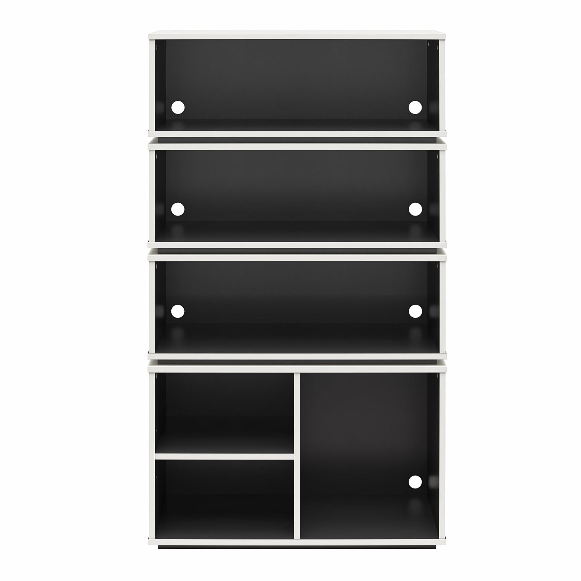 Shadow Gaming and Collectable Display Storage Bookcase - White