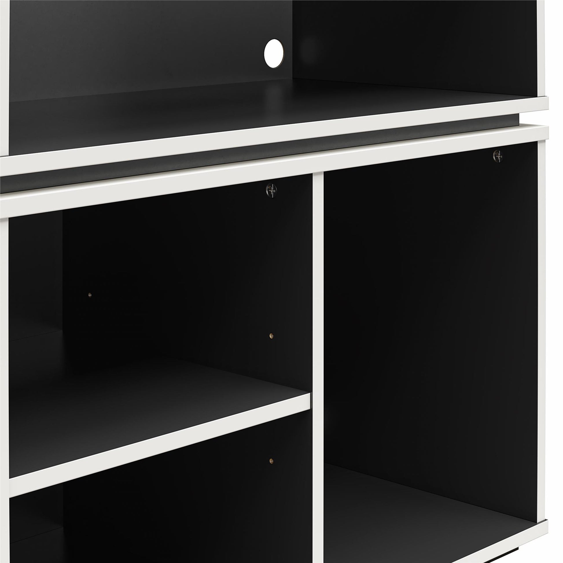 Shadow Gaming and Collectable Display Storage Bookcase - White