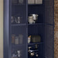 Novogratz Channing Tall 2 Door Storage Cabinet-Mesh Metal Locker - Navy