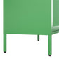 Novogratz Channing Tall 2 Door Storage Cabinet-Mesh Metal Locker - Kelly Green