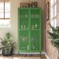Novogratz Channing Tall 2 Door Storage Cabinet-Mesh Metal Locker - Kelly Green