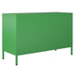 Novogratz Channing 2 Door Storage Cabinet-Mesh Metal Locker - Kelly Green