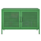 Novogratz Channing 2 Door Storage Cabinet-Mesh Metal Locker - Kelly Green