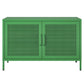 Novogratz Channing 2 Door Storage Cabinet-Mesh Metal Locker - Kelly Green