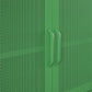 Novogratz Channing 2 Door Storage Cabinet-Mesh Metal Locker - Kelly Green