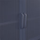 Novogratz Channing 2 Door Storage Cabinet-Mesh Metal Locker - Navy