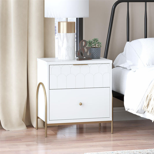 Anastasia Nightstand - White