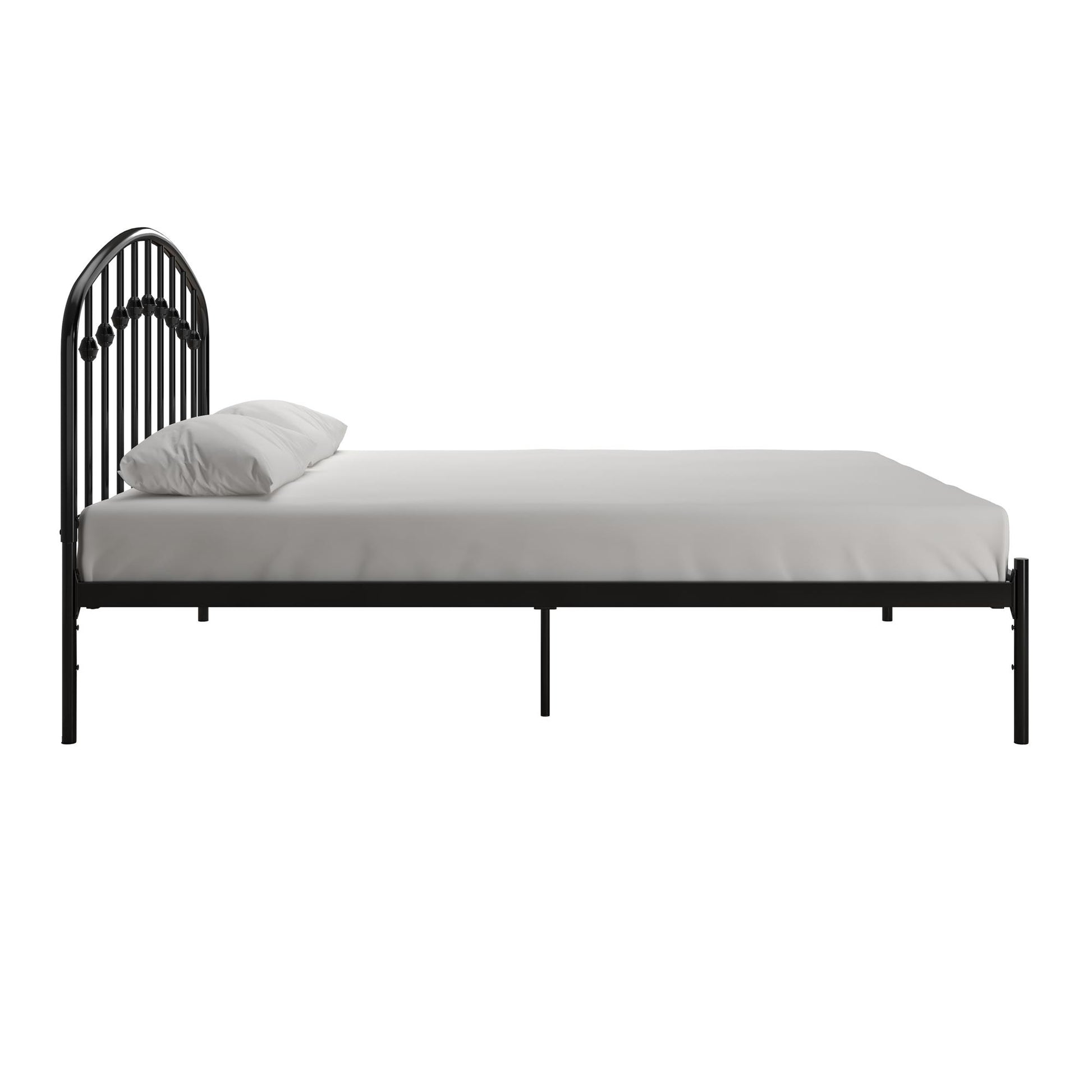 DHP Narla Metal Platform Bed Frame, Full, Black - Black - Full