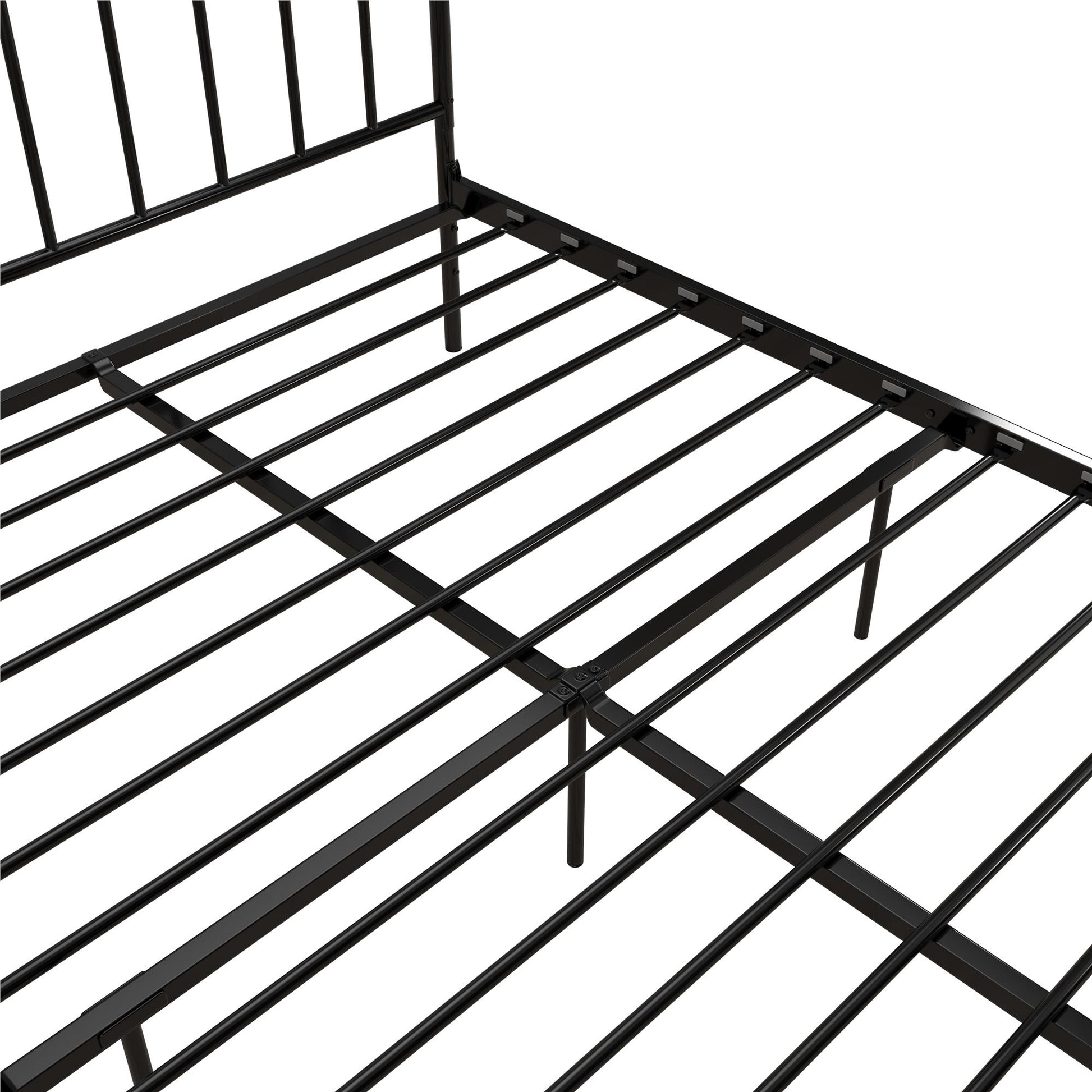 DHP Narla Metal Platform Bed Frame, Full, Black - Black - Full