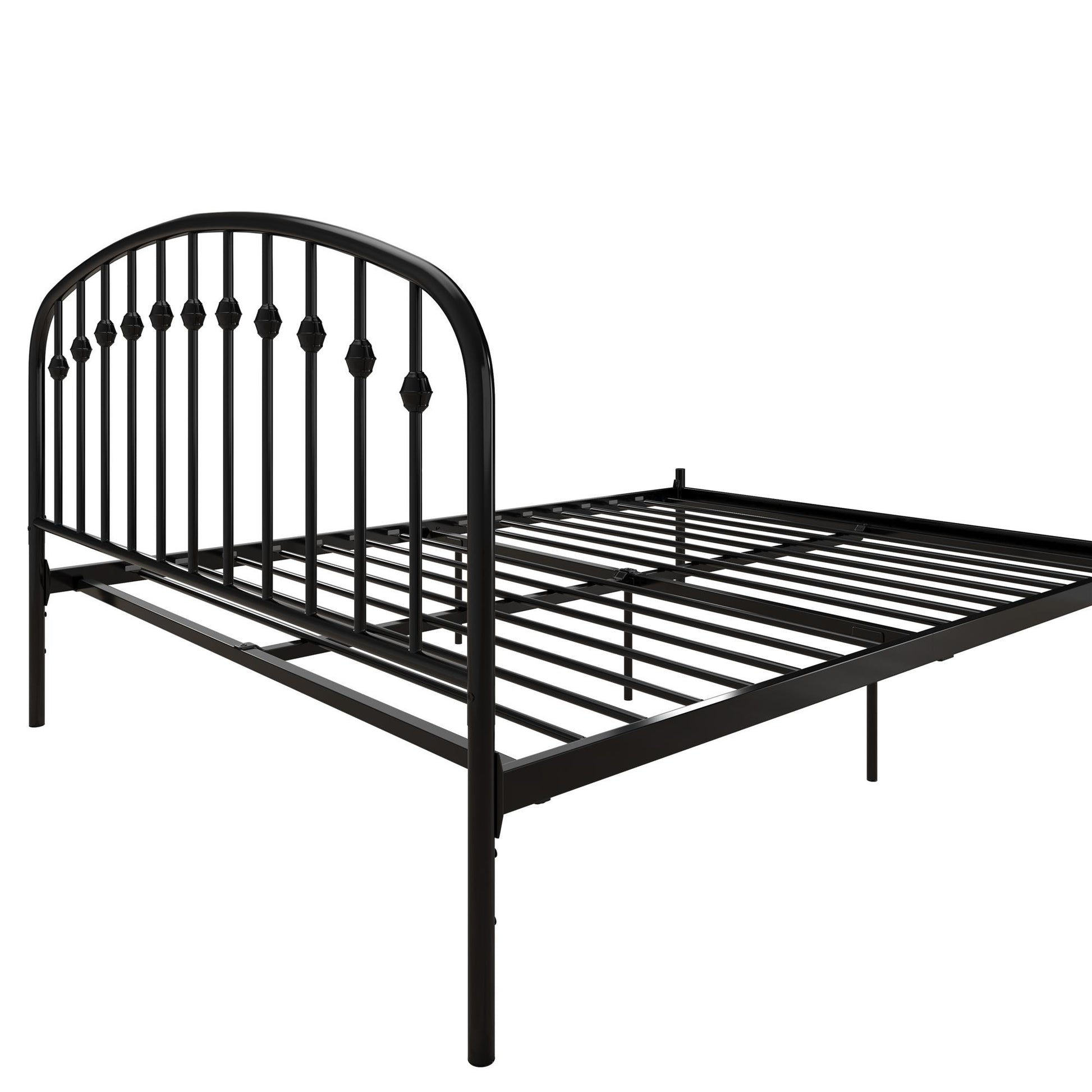 DHP Narla Metal Platform Bed Frame, Queen, Black - Black - Queen