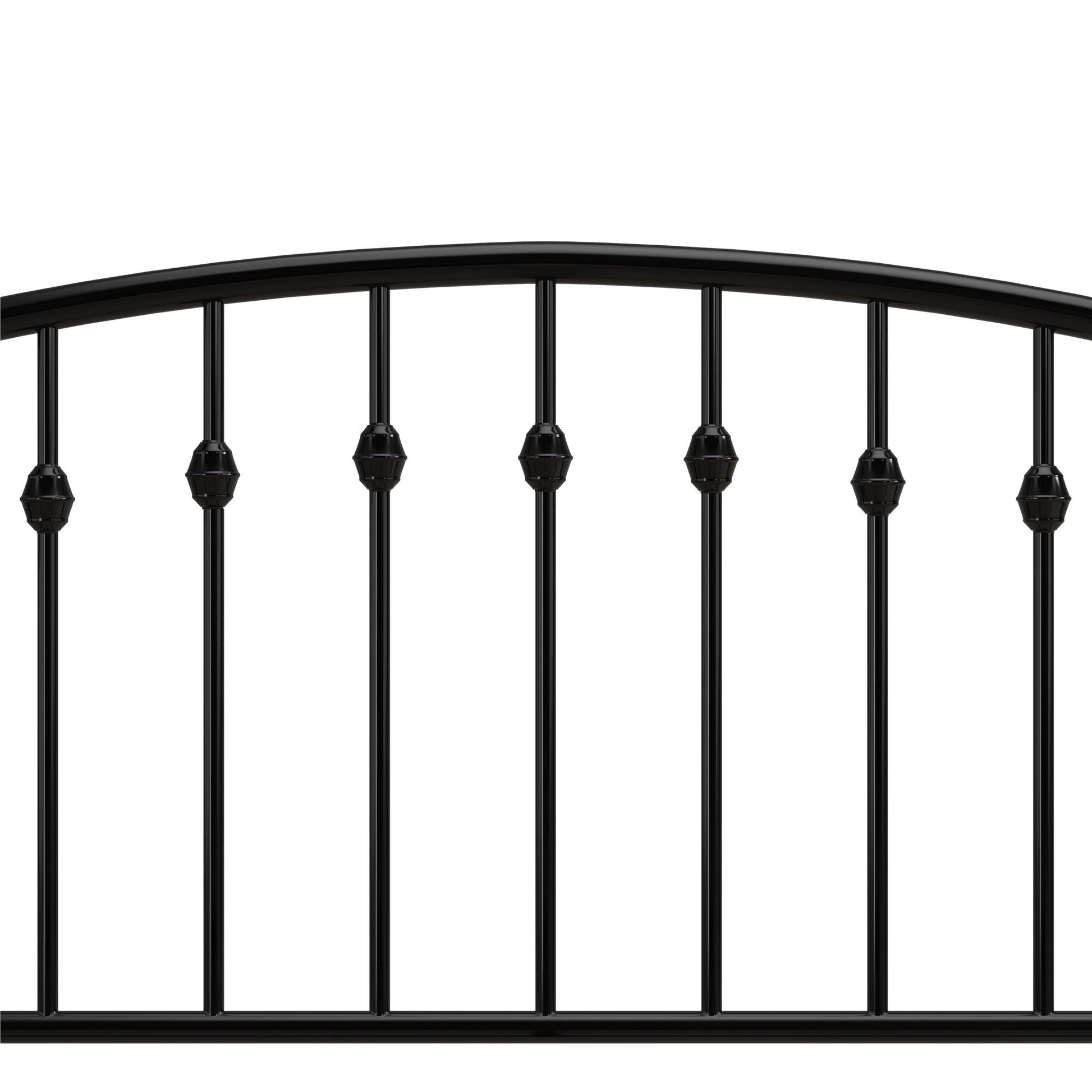 DHP Narla Metal Platform Bed Frame, Queen, Black - Black - Queen
