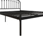 DHP Narla Metal Platform Bed Frame, Queen, Black - Black - Queen