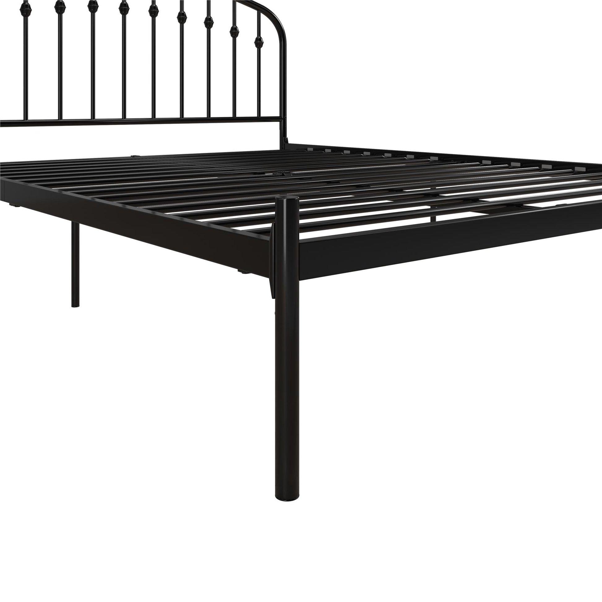 DHP Narla Metal Platform Bed Frame, Queen, Black - Black - Queen