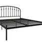 DHP Narla Metal Platform Bed Frame, Queen, Black - Black - Queen