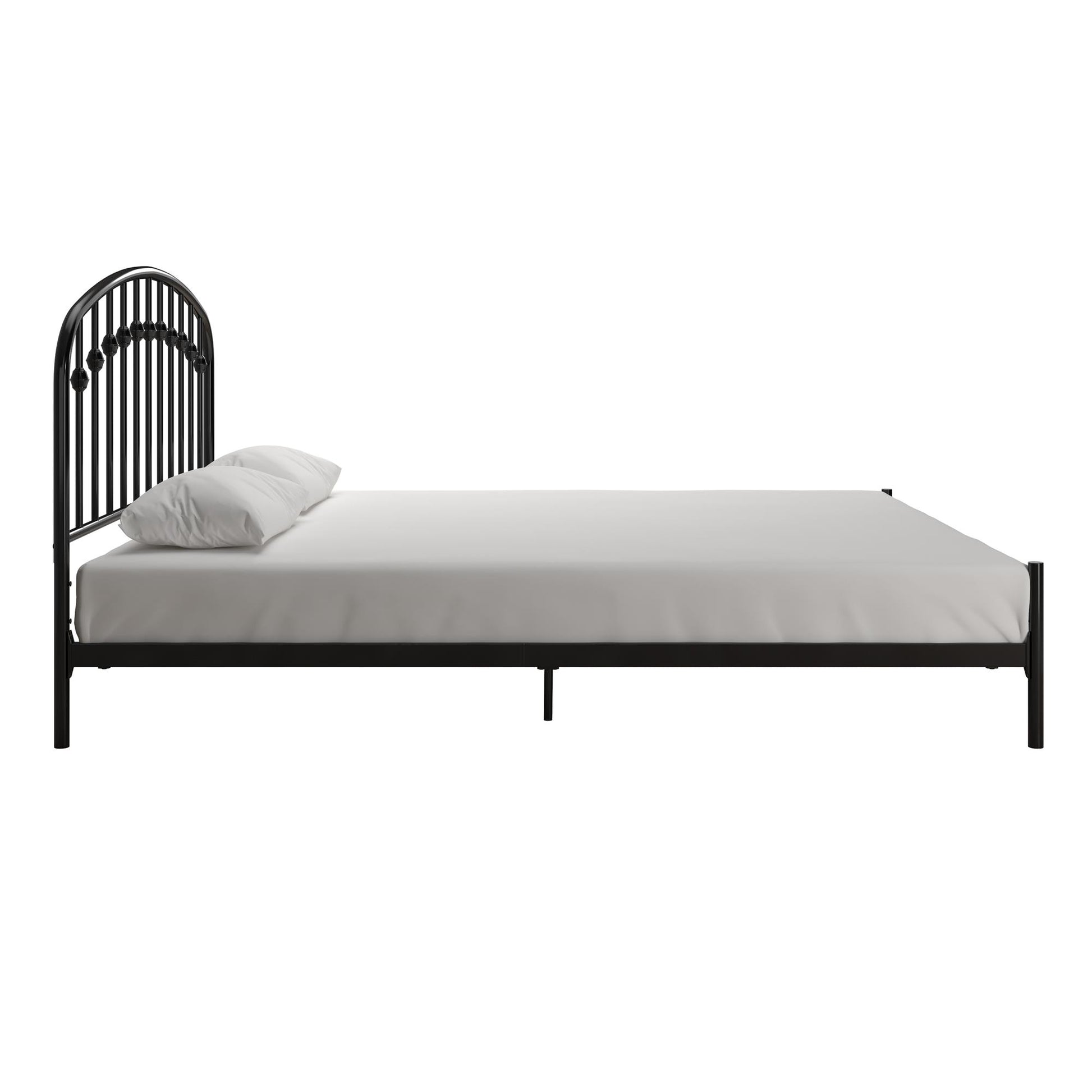 DHP Narla Metal Platform Bed Frame, Queen, Black - Black - Queen