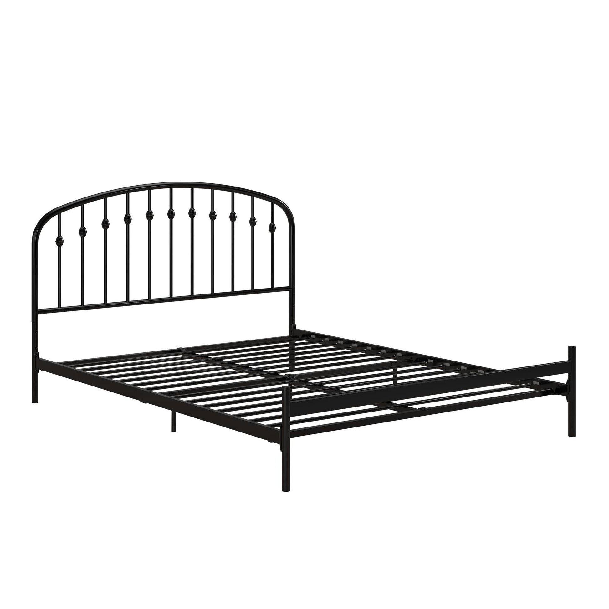 DHP Narla Metal Platform Bed Frame, Queen, Black - Black - Queen