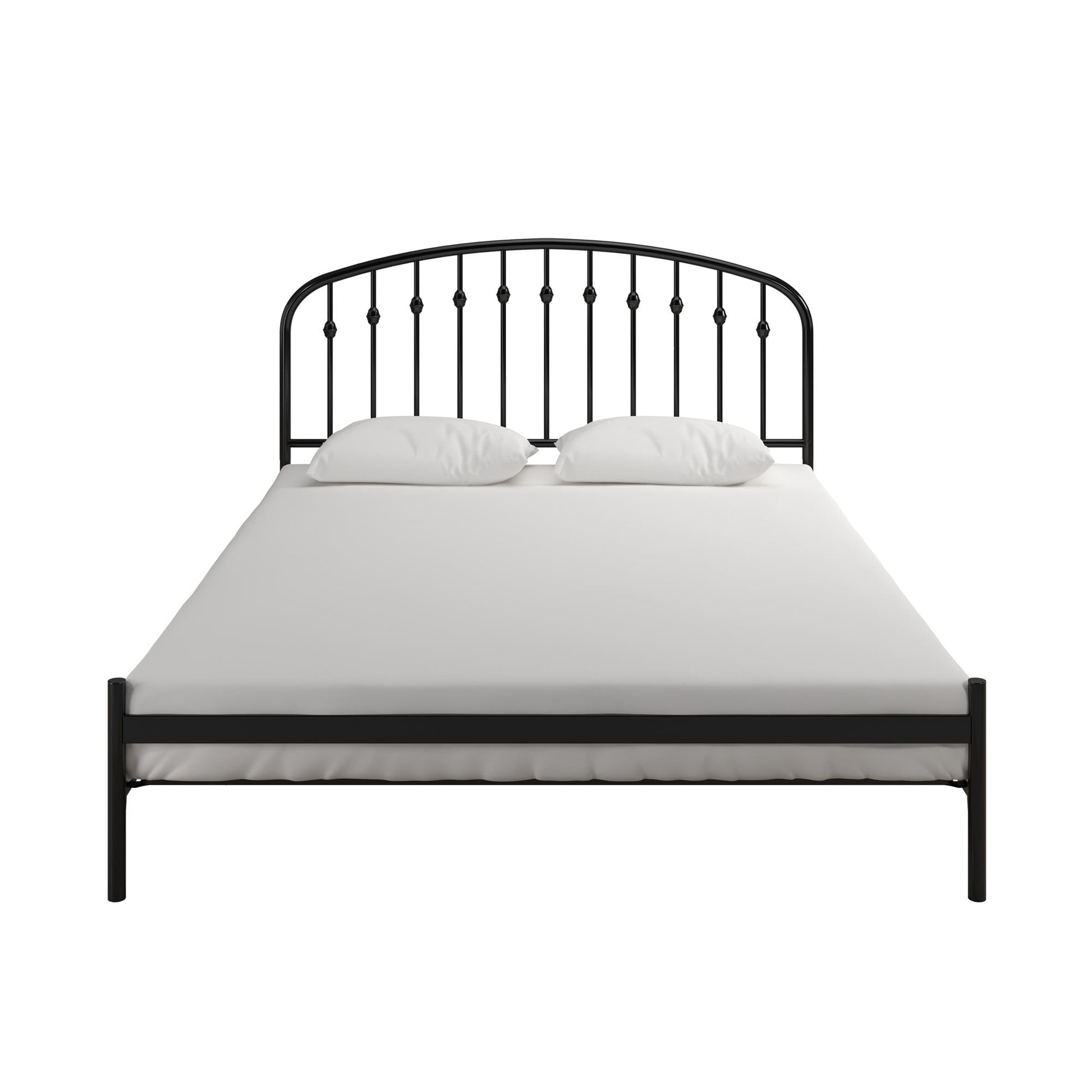 DHP Narla Metal Platform Bed Frame, Queen, Black - Black - Queen