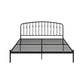 DHP Narla Metal Platform Bed Frame, King, Black - Black - King
