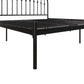 DHP Narla Metal Platform Bed Frame, King, Black - Black - King
