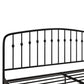DHP Narla Metal Platform Bed Frame, King, Black - Black - King
