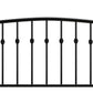 DHP Narla Metal Platform Bed Frame, King, Black - Black - King