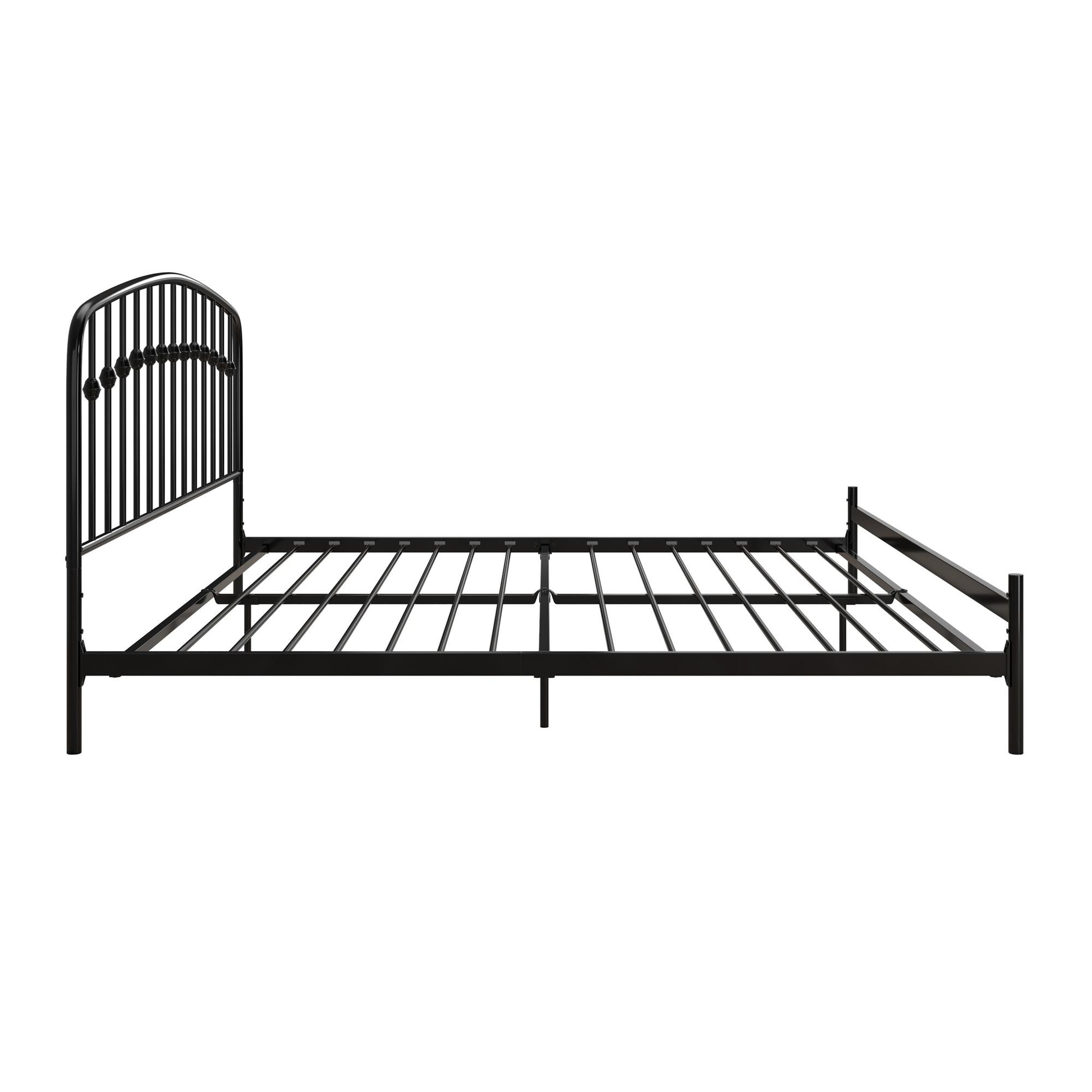 DHP Narla Metal Platform Bed Frame, King, Black - Black - King