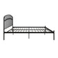 DHP Narla Metal Platform Bed Frame, King, Black - Black - King
