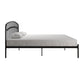DHP Narla Metal Platform Bed Frame, King, Black - Black - King