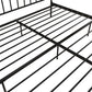 DHP Narla Metal Platform Bed Frame, King, Black - Black - King