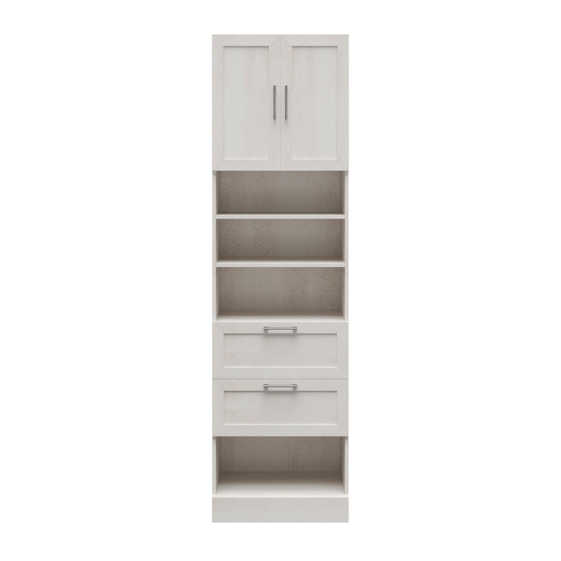 Elba 2 Door 2 Drawer Modular Closest Unit - Ivory Oak