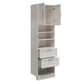 Elba 2 Door 2 Drawer Modular Closest Unit - Ivory Oak