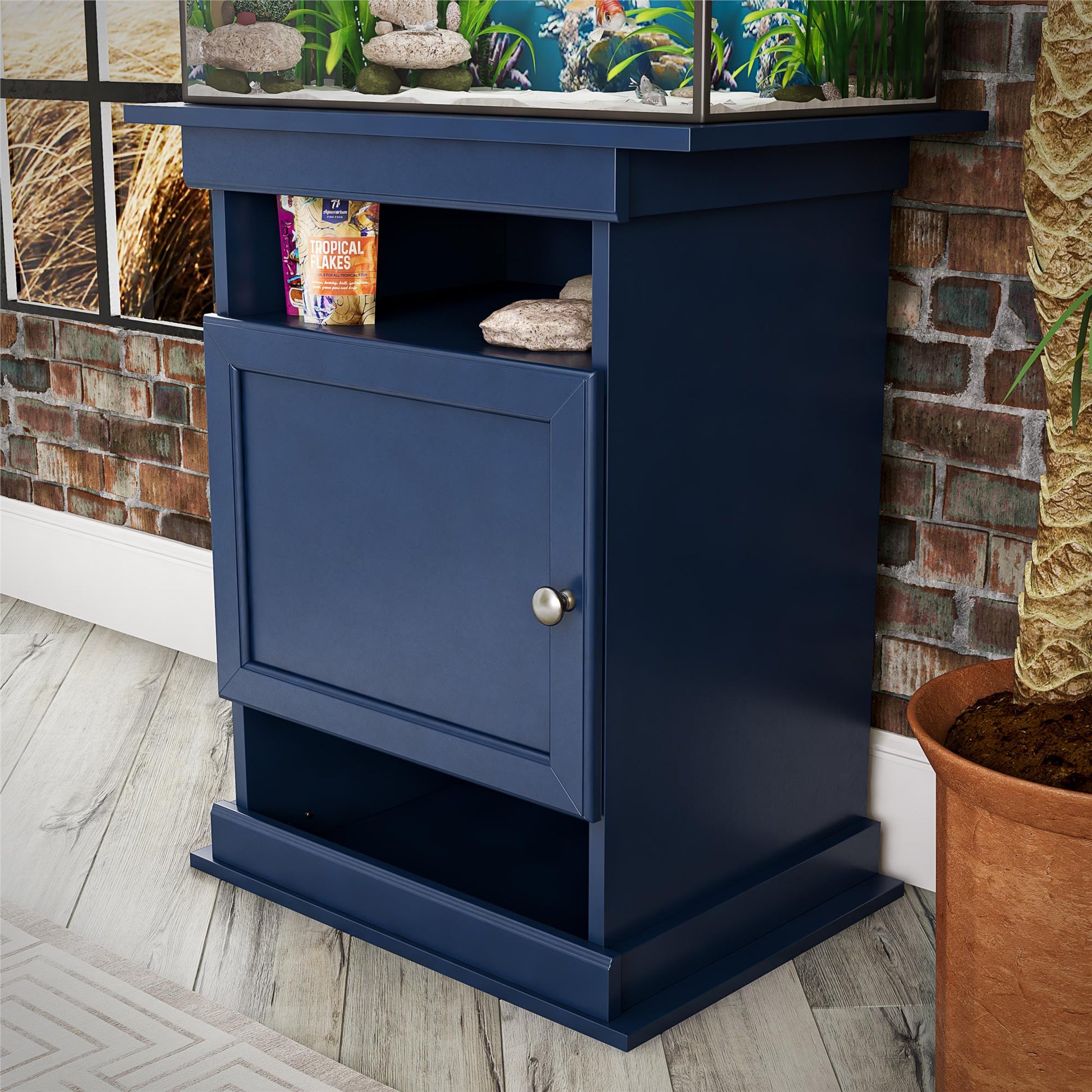 Flipper™ 10/20 Gallon Aquarium Stand - Indigo Blue