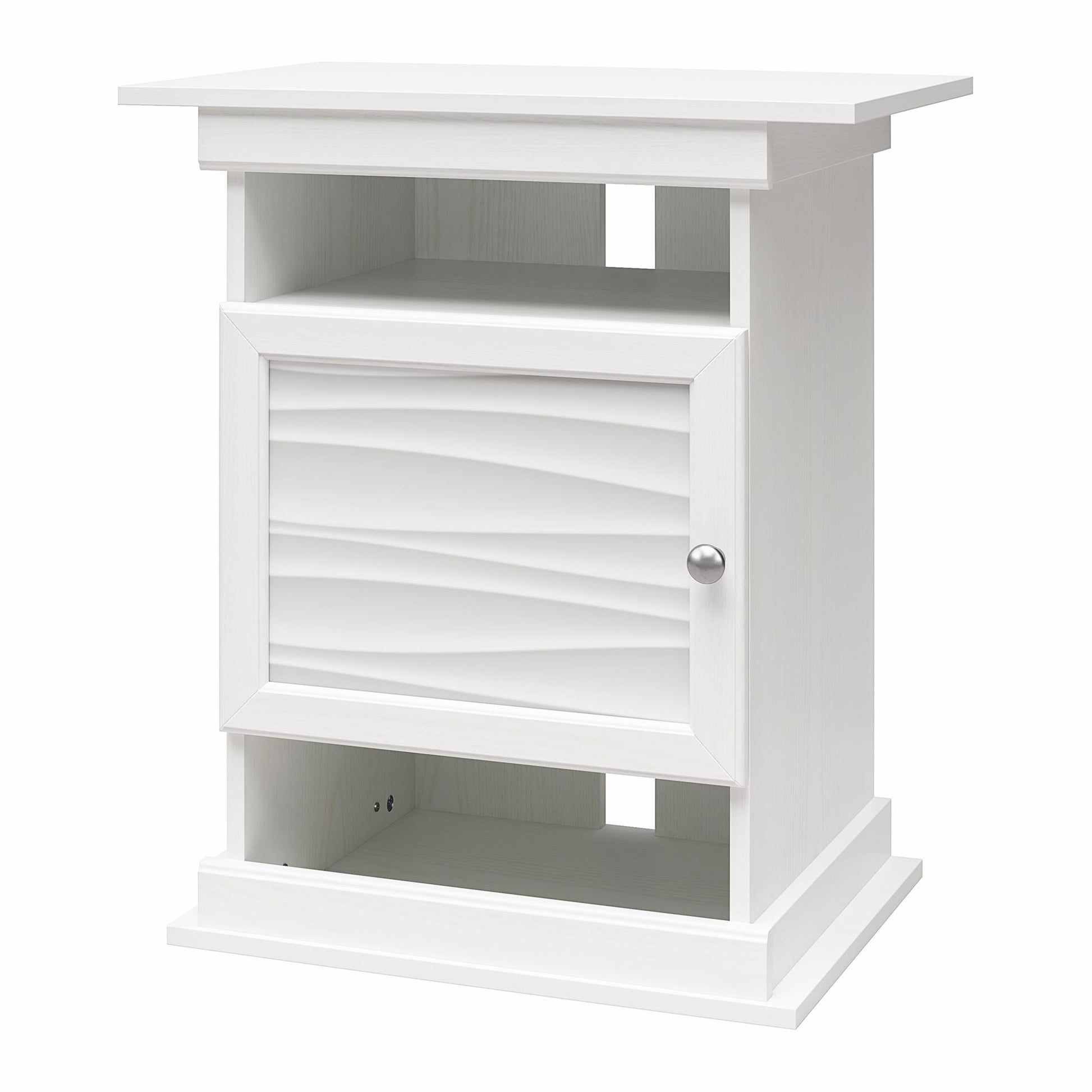 Flipper™ 10/20 Gallon Aquarium Stand - Ivory Oak Faux Wave
